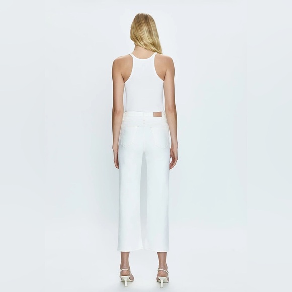 PISTOLA Cassie Super High Rise Straight Crop Jeans in Sand Vintage size 31 - Picture 4 of 16